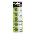 5PCS CR2016 CR2025 CR2032 CR2430 CR2450 3V Lithium Coin Cell Battery for Remote Controllers Garage Door Openers toys