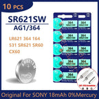 Original For SONY 364 SR621SW SR60 1.55V Button Battery For Watch Toys Remote Cell Coin Batteries
