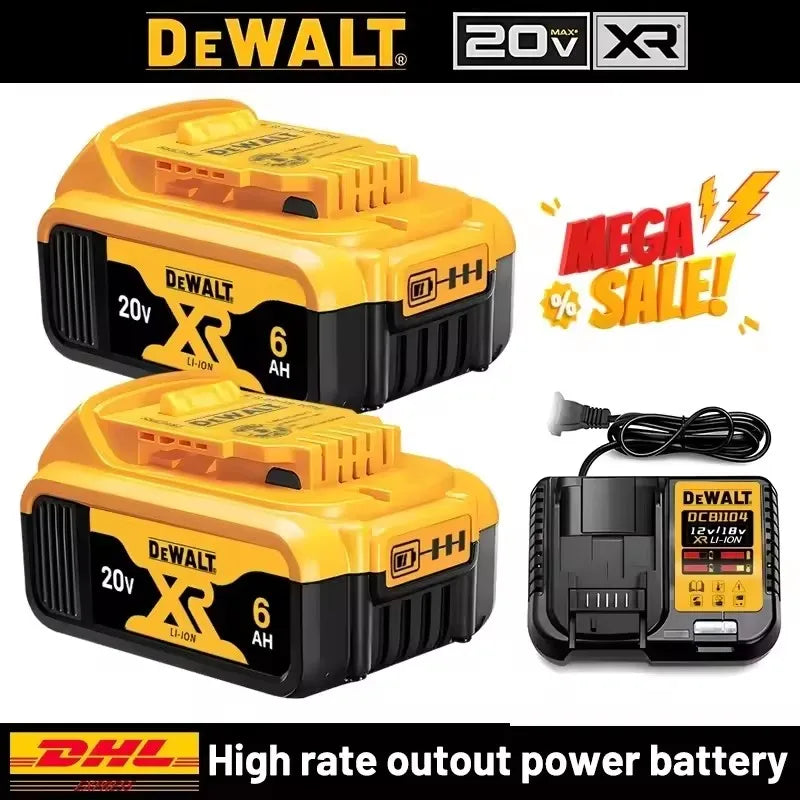 DEWALT original battery, 20V, 6AH, rechargeable lithium-ion battery, DEWALT，DCB115，DCB69 DCB118， Fast charging, tool battery 20V