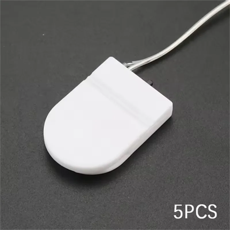 5PCS Single Slot CR2032 CR 2032 Button Coin Cell Battery Holder Case Cover With ON-OFF Switch leads Wire 3V Battery Box