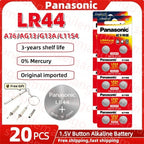 Panasonic 2-50PCS AG13 battery A76 LR44 357 SR1154 SR44 LR 44 1.5V Alkaline Batteries For Watch Calculator Toy Button Coin Cell