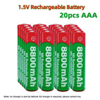 NEW 8800mAh/9800mAh Rechargeable Battery AA/AAA  Alkalinity Battery 1.5V AA/AAA Battery for Clocks Mice Computers Toys So on