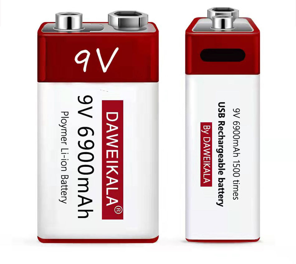 9V Multimeter Rechargeable Lithium-ion Battery