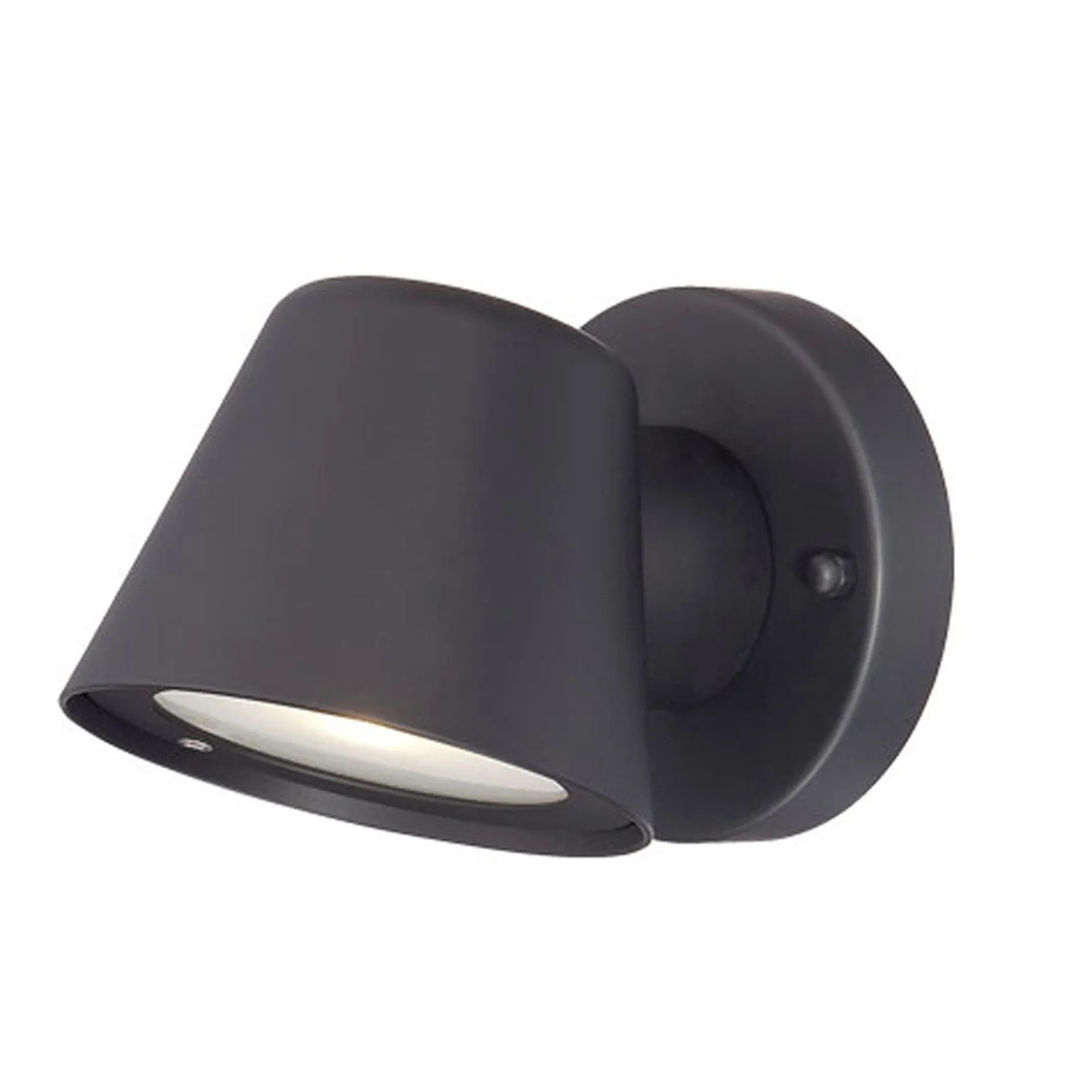 Matte Black LED Short Cone Wall Light