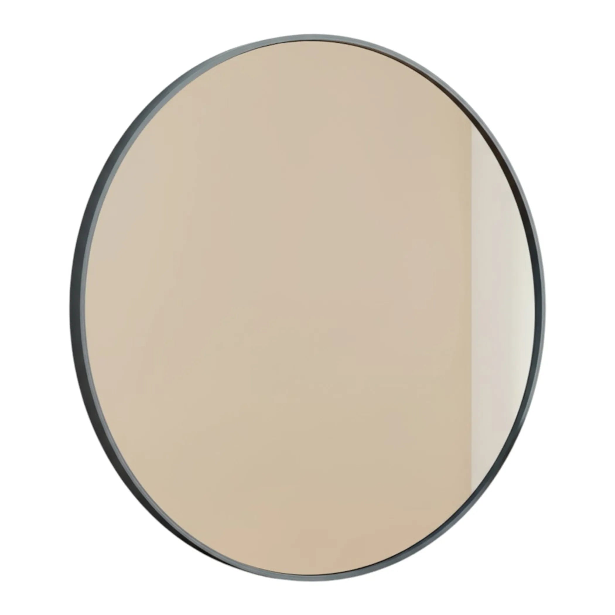 Metal Round Framed Bathroom Vanity Mirror