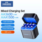 NOHON 1.5V AA 3600mWh/AAA 1300mWh Rechargeable Battery for Toy Game Console Mouse Remote Control Doorbell Blood Pressure Monitor