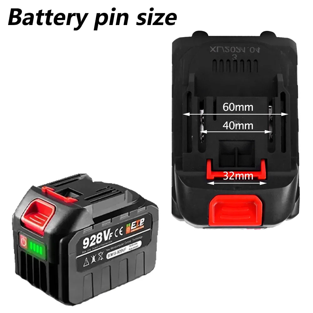 928VF 20V 22500mAh High Capacity Rechargeable Lithium Ion Battery for Electric Chainsaw Electric Drill Wrench Power Tool