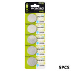 5PCS CR2016 CR2025 CR2032 CR2430 CR2450 3V Lithium Coin Cell Battery for Remote Controllers Garage Door Openers toys