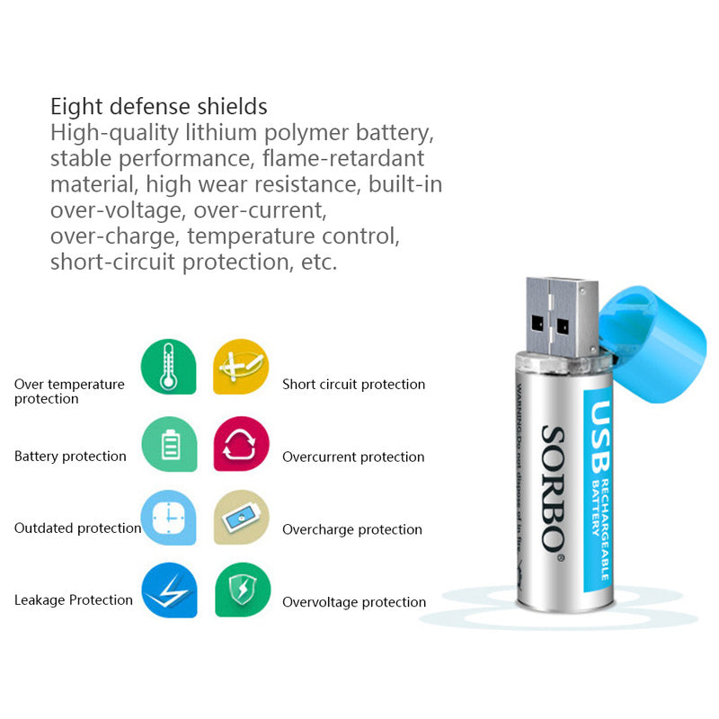 AAA Lithium Polymer Rechargeable Battery Set