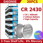 2-50pcs NEW CR2430 3V Lithium Battery CR 2430 DL2430 BR2430 Button Coin Batteries for Key Fob Watch Alarm Clock Remote Control
