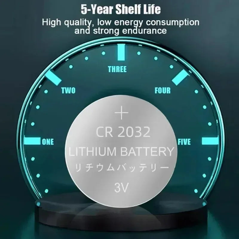 25pcs-500PCS Original  CR2032 CR 2032 3V Lithium Battery for Watch Calculator Clock Remote Control Toys Button Coins Cell