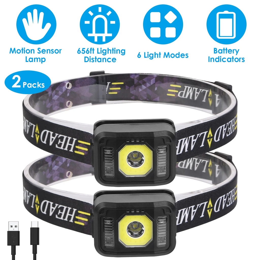 2Packs Rechargeable Motion Sensor