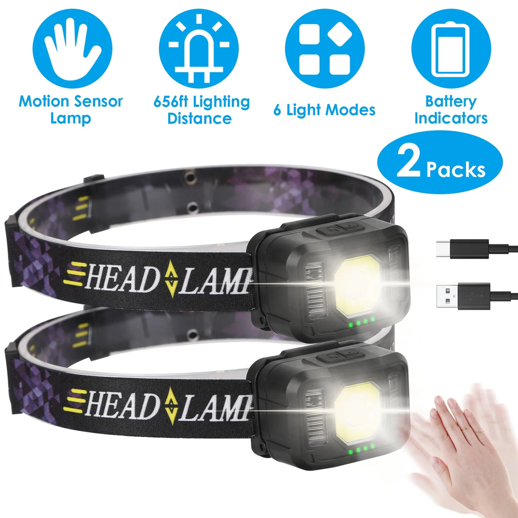 2Packs Rechargeable Motion Sensor
