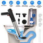 Electric Toilet Plunger High Pressure Air Plunger Air Drain Blaster