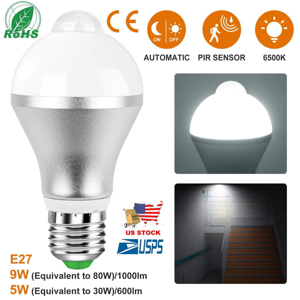E27 Motion Sensor Light Bulb