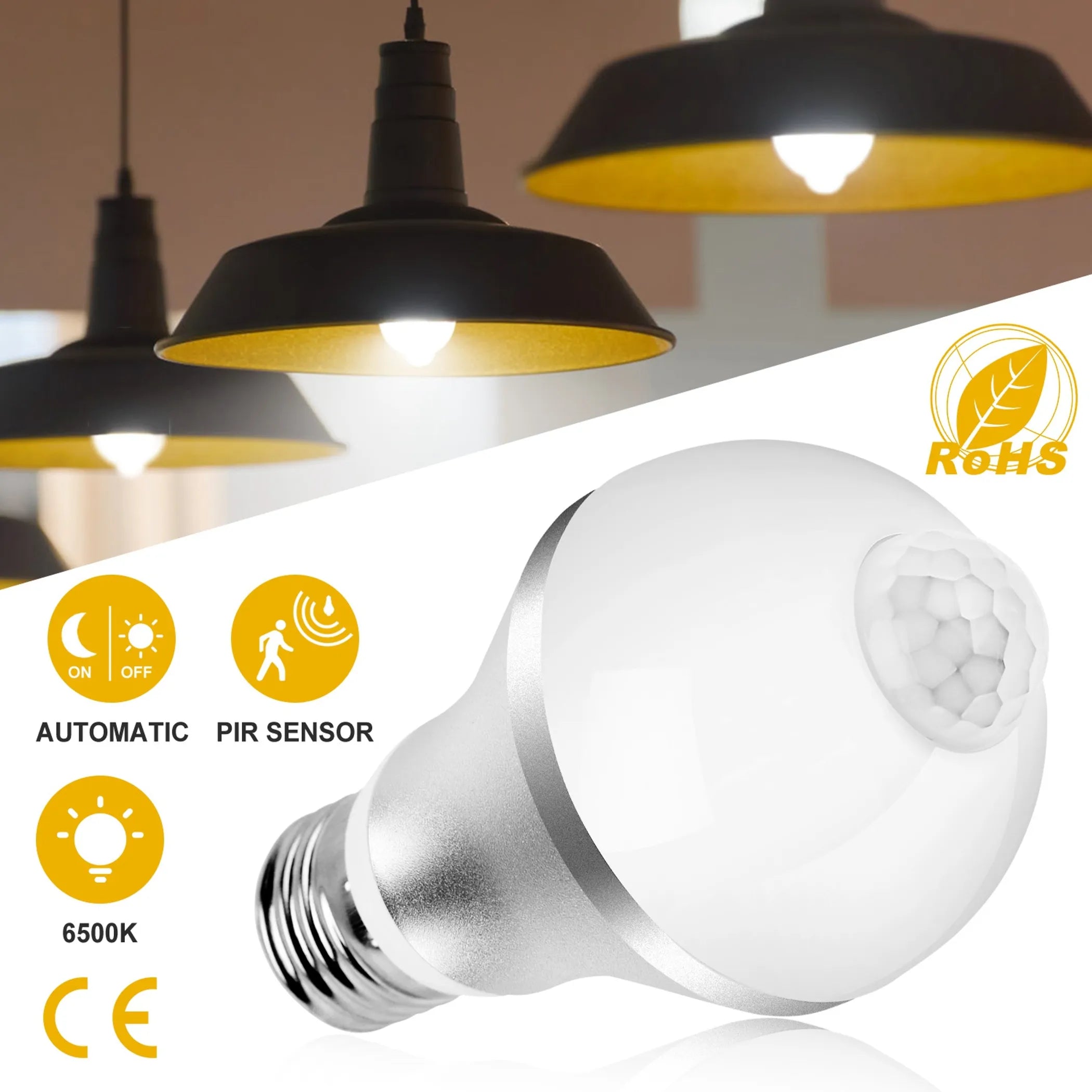 E27 Motion Sensor Light Bulb