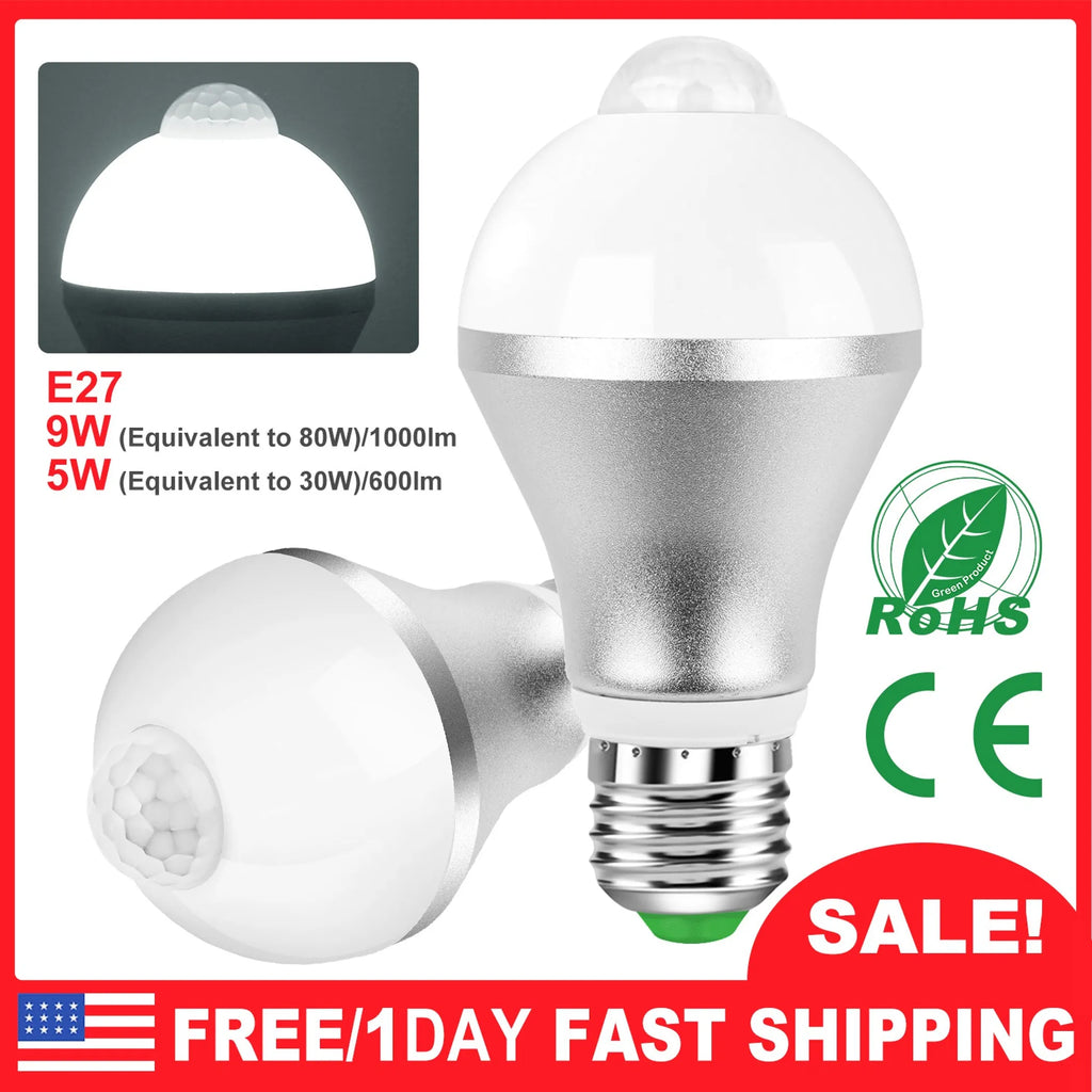 E27 Motion Sensor Light Bulb