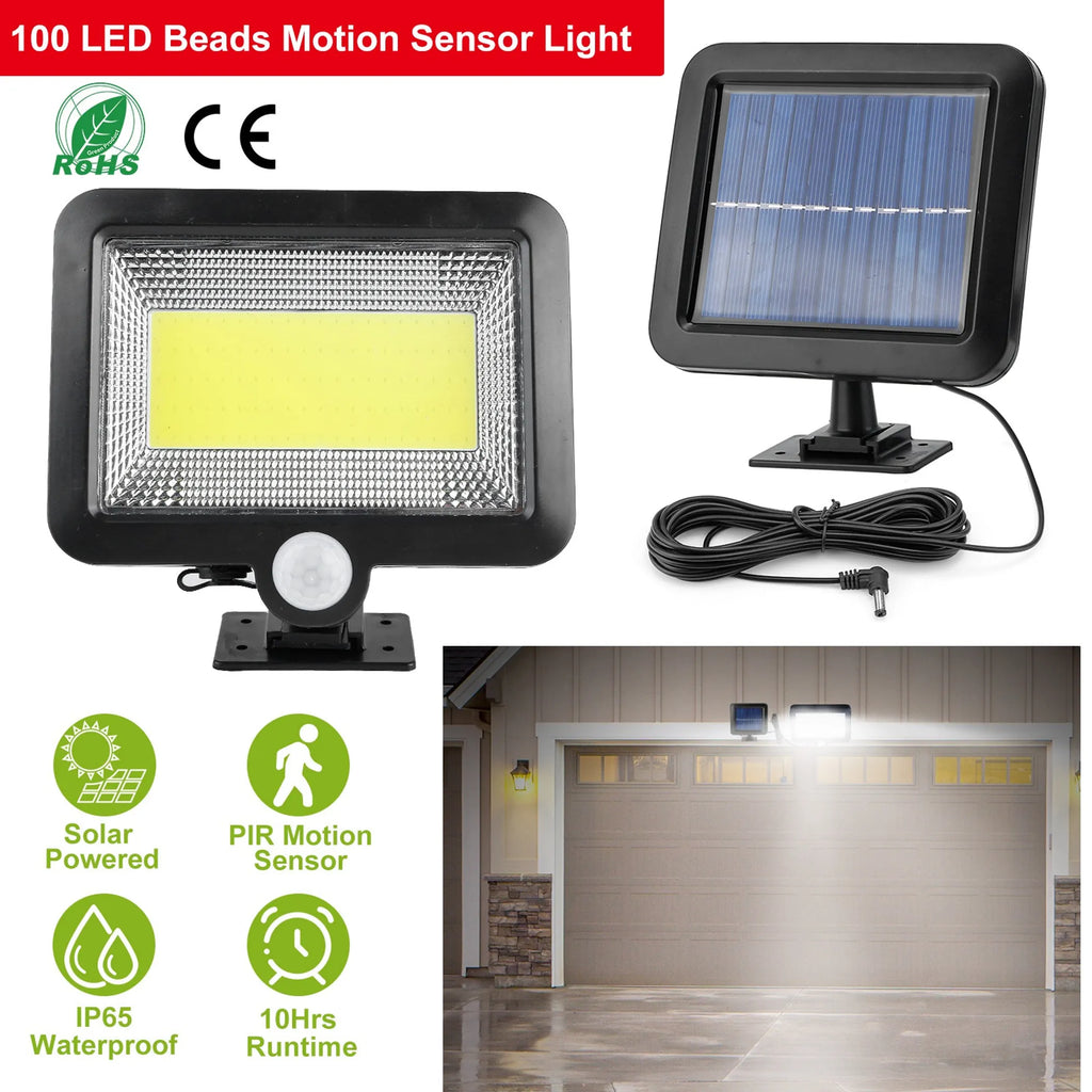 Solar Powered Wall Lights Outdoor 100 LED