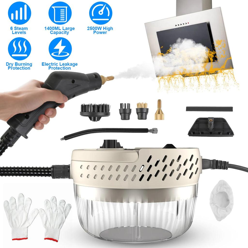 2500W Handheld High Temperature and Pressure Steamer Cleaner