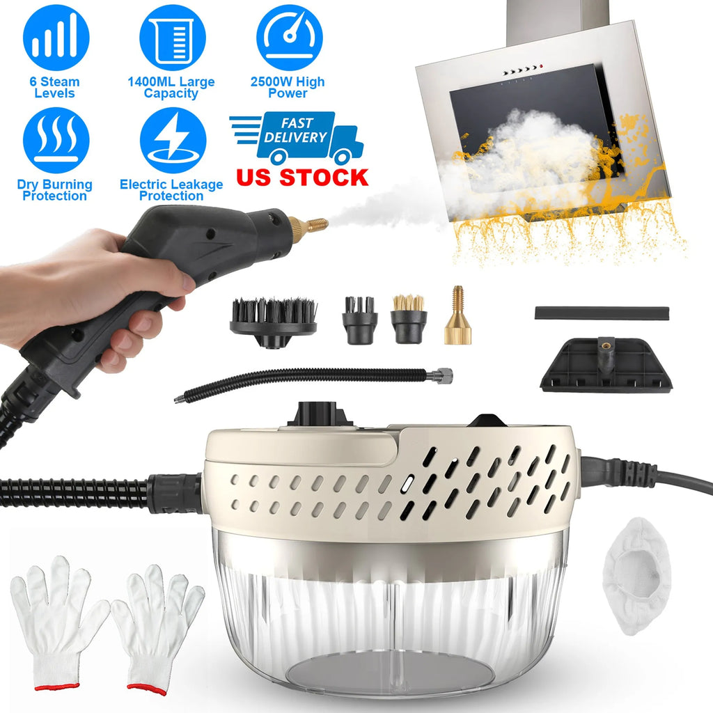 2500W Handheld High Temperature and Pressure Steamer Cleaner