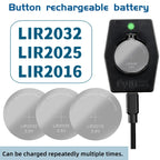 2-10PCS LIR2032 LIR2025 LIR2016 Rechargeable Battery CR2032 CR2025 CR2016  Lithium charging Can Replace CR2032 for watches