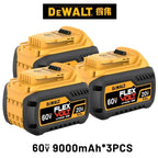 DEWALT 9.0AH, 20V maximum 60V maximum lithium-ion battery, suitable for DCB204, DCB205, DCB206, DCB609, DCB184, DCB200 DeWalt