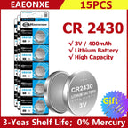 2-50pcs NEW CR2430 3V Lithium Battery CR 2430 DL2430 BR2430 Button Coin Batteries for Key Fob Watch Alarm Clock Remote Control