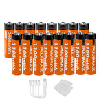 PUJIMAX AA/AAA Rechargeable Lithium Batteries, 1.5V, USB-C Charging, Up to 1500 Cycles