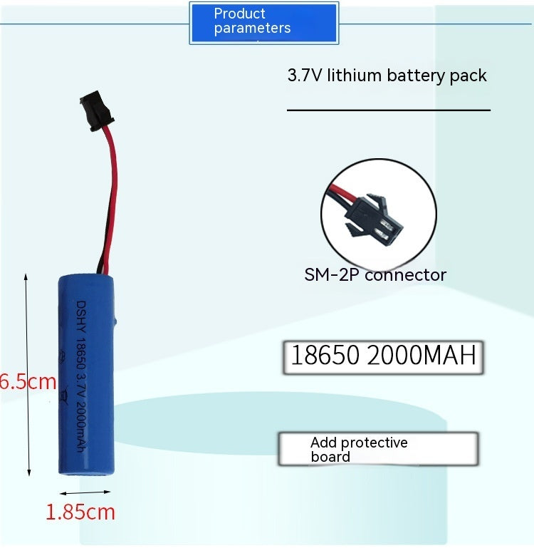 Electric Toy 14500 Lithium Battery 3.7V 18650 7.4V