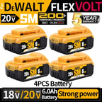 20V 6.0Ah MAX rechargeable lithium-ion battery can replace Dewalt 18/20V battery suitable for Dewalt tool DCF850 DCD796 DCF922