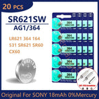 Original For SONY 364 SR621SW SR60 1.55V Button Battery For Watch Toys Remote Cell Coin Batteries