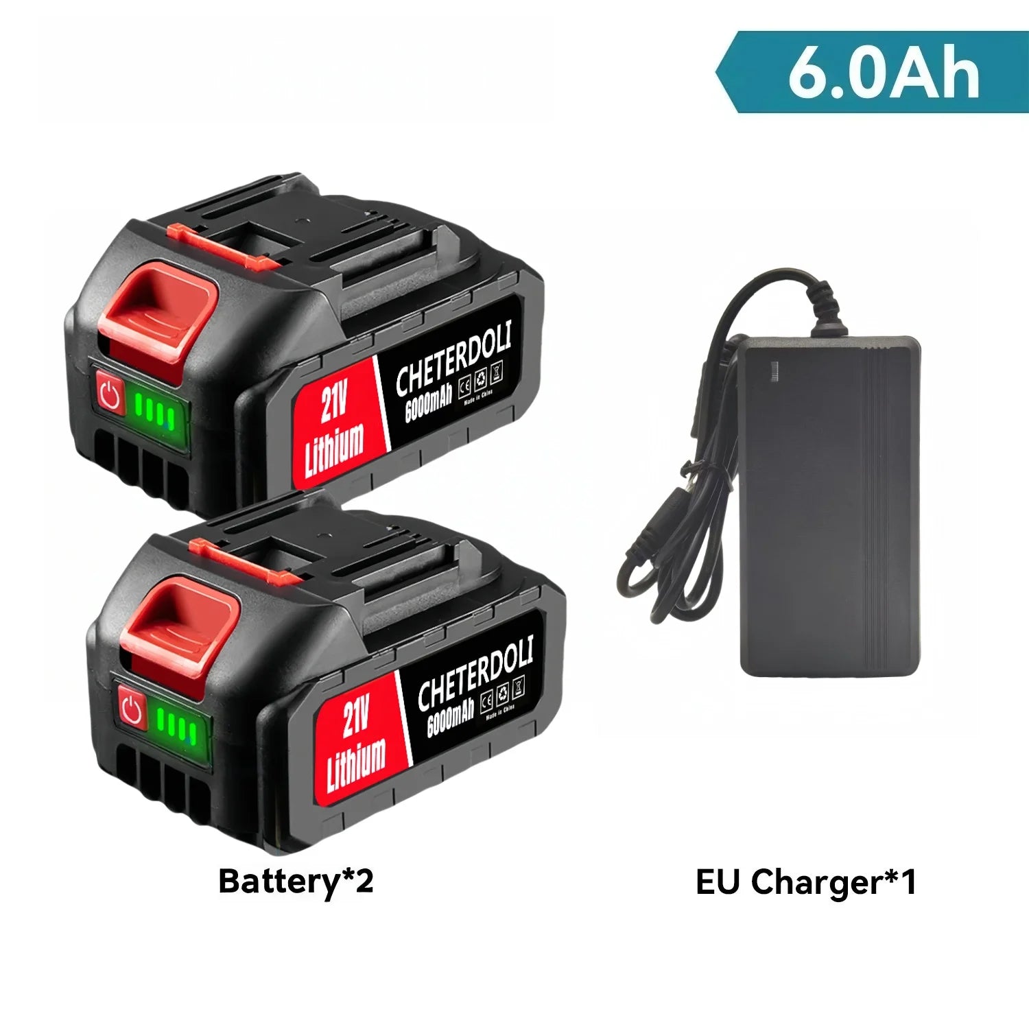 21V Rechargeable Lithium Battery,High Capacity Cordless Electric Power Tool Battery for Makita 18V Tool Replacement Battery
