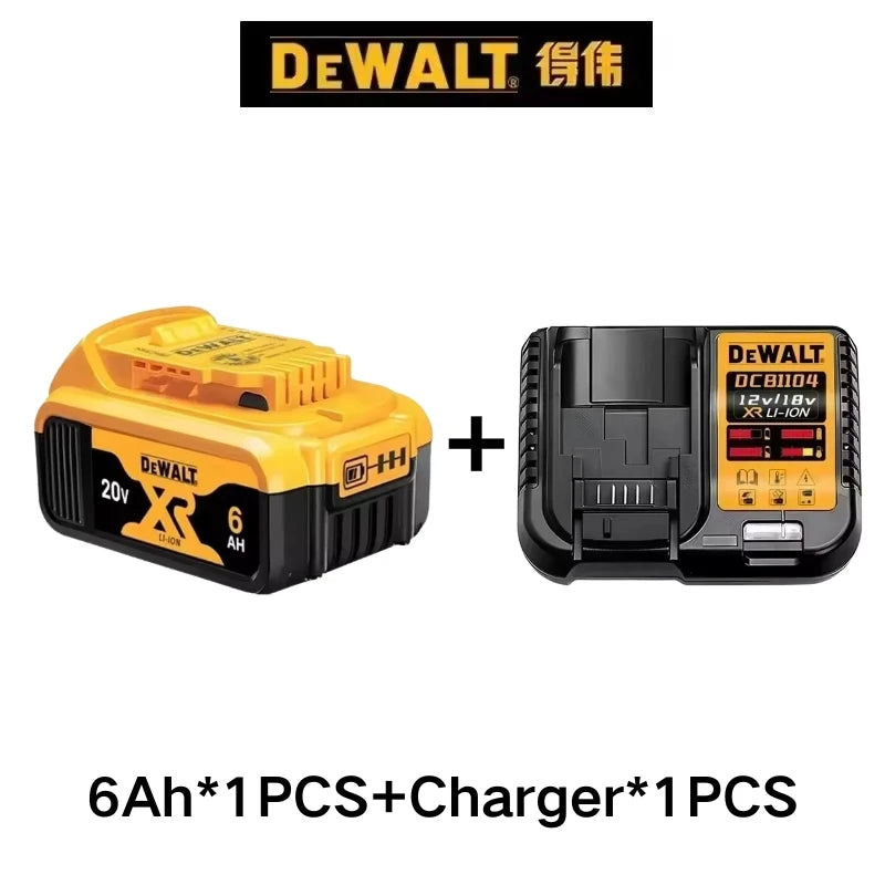 DEWALT original battery, 20V, 6AH, rechargeable lithium-ion battery, DEWALT，DCB115，DCB69 DCB118， Fast charging, tool battery 20V