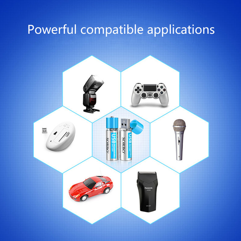 AAA Lithium Polymer Rechargeable Battery Set