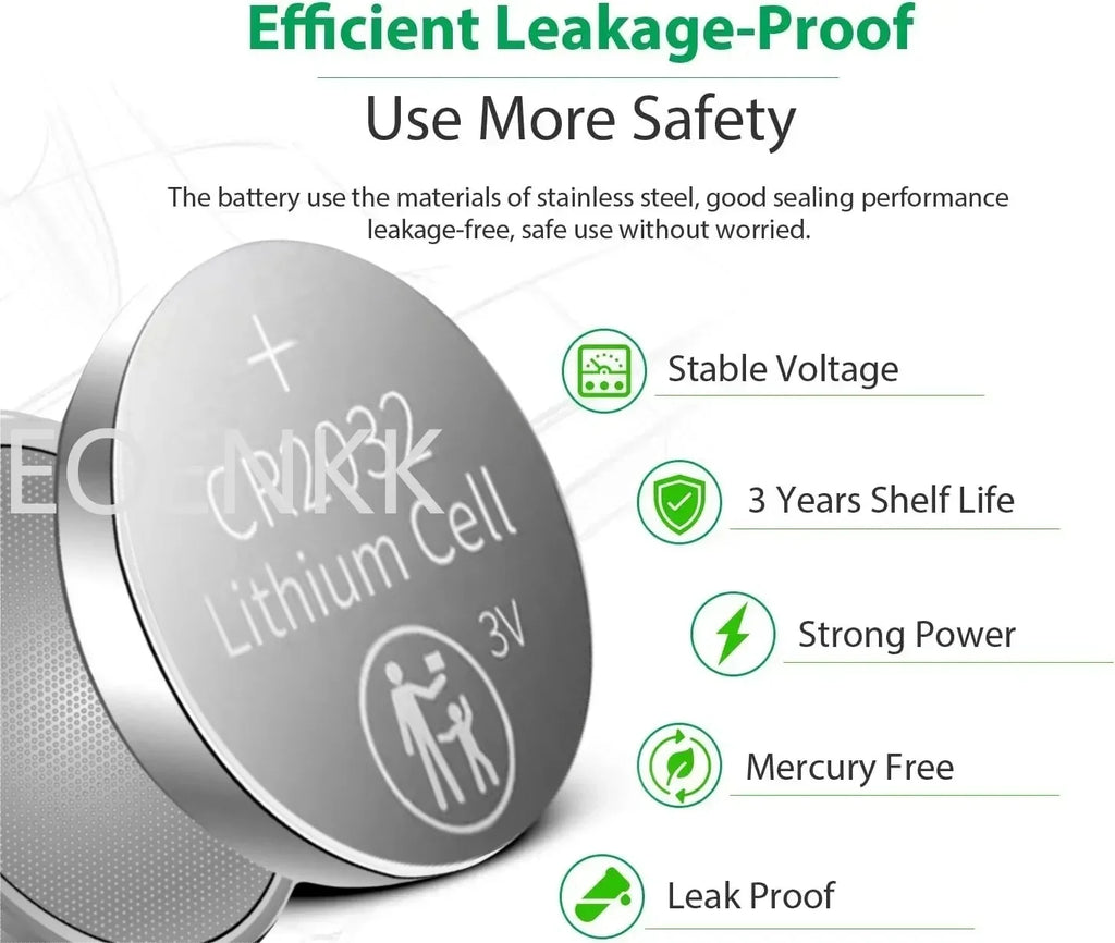 New2-50PCS CR2032 3V Lithium Battery CR 2032 Button Battery For Watch Toy Calculator Car Remote Control Button Coin Cell