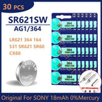 Original For SONY 364 SR621SW SR60 1.55V Button Battery For Watch Toys Remote Cell Coin Batteries