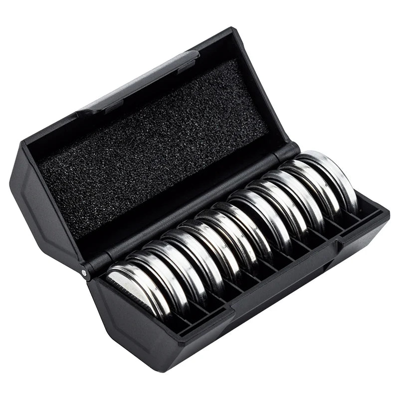 2/4 Pack Upgrade Coin Cell Battery Organizer for 24/48 x CR2032/CR2025/CR2016 Batteries， Allow to fit in Standard D Battery Slot