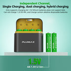 Eight-slot AA Smart Charging Bin Type-c Port 8 Tablets No 5 3400Mwh Lithium Battery Charger Suit
