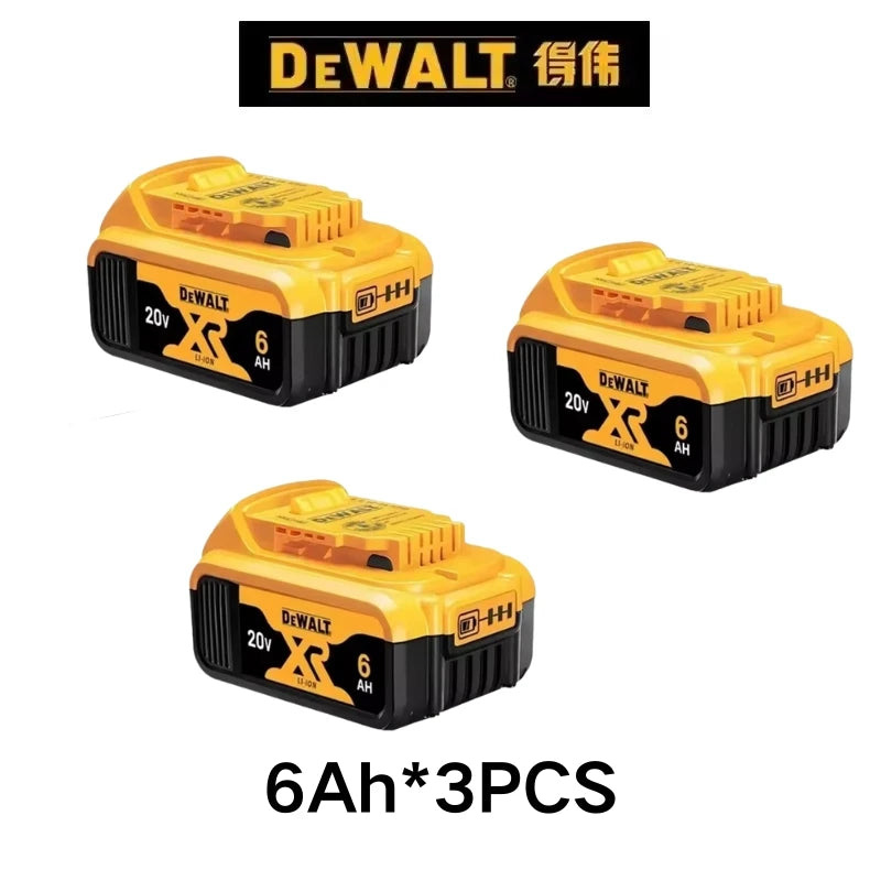 DEWALT original battery, 20V, 6AH, rechargeable lithium-ion battery, DEWALT，DCB115，DCB69 DCB118， Fast charging, tool battery 20V