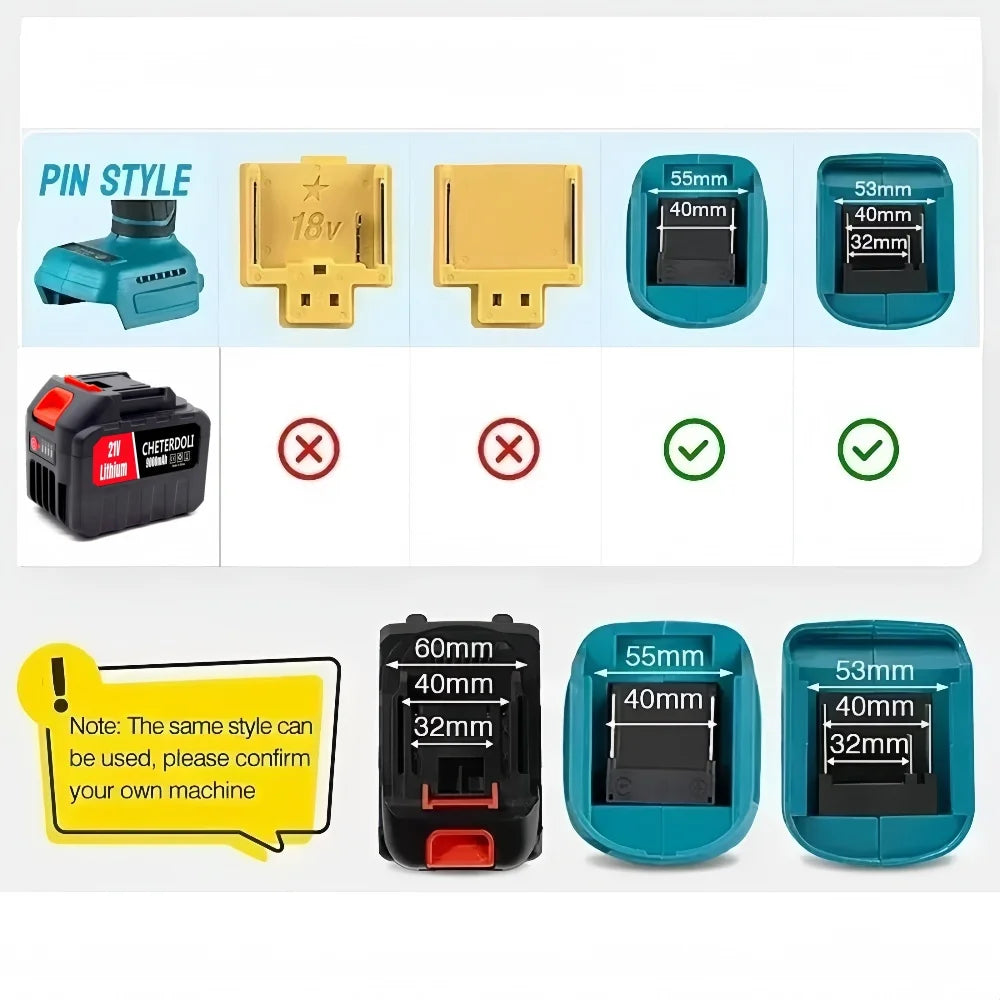 21V Rechargeable Lithium Battery,High Capacity Cordless Electric Power Tool Battery for Makita 18V Tool Replacement Battery
