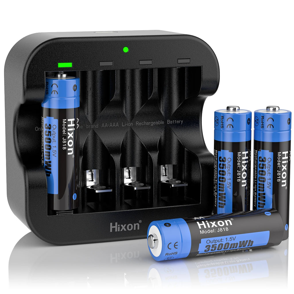 Hixon aa 1.5V Li-ion Rechargeable Battery 3500mWh 1.5V Lithium AA Rechargeable Batteries 1.5v AA Battery For Remote Control Toy