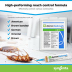 Advion Cockroach Gel Bait – German Roach Insect Pest Control, Roach Killer Gel for American, German and Other Major Cockroach Species, Indoor and Outdoor Use, 4 Tubes x 30 Grams with 4 Plungers and 4 Tips