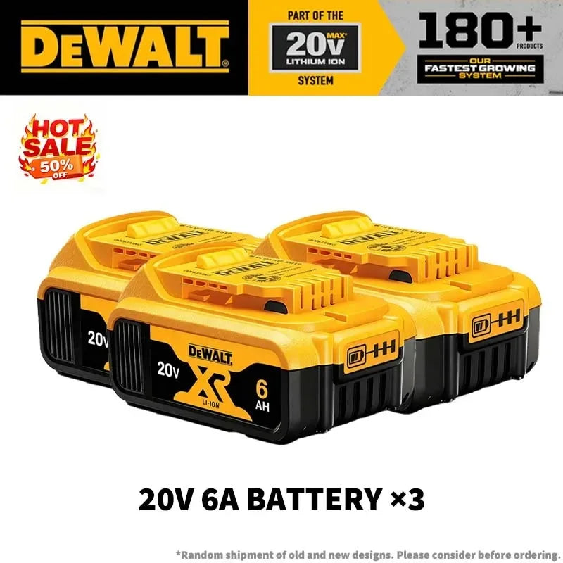 Original DEWALT 20V 5Ah Lithium Battery DCB805 with Full Protection & Long Lifespan Fast Charging 9Ah,6Ah,5Ah,2Ah High Capacity