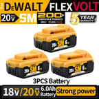 20V 6.0Ah MAX rechargeable lithium-ion battery can replace Dewalt 18/20V battery suitable for Dewalt tool DCF850 DCD796 DCF922