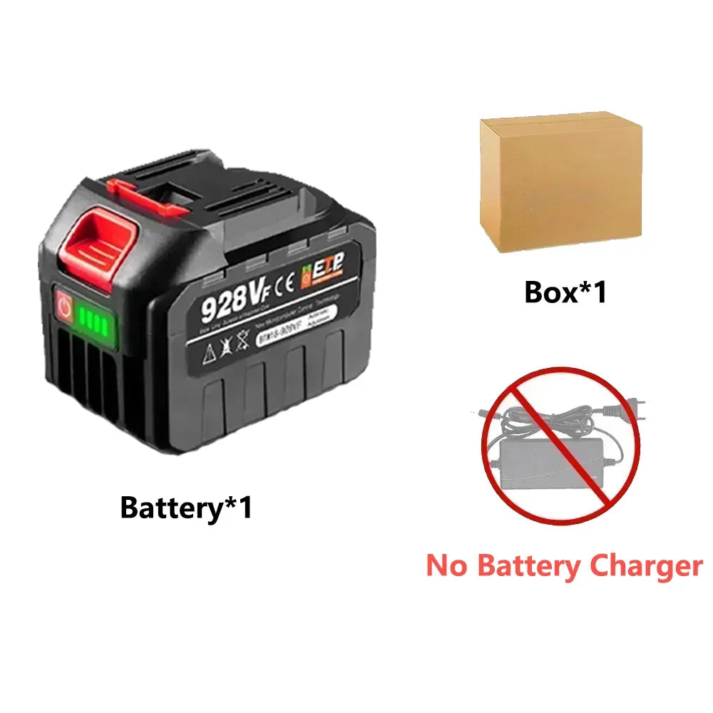 928VF 20V 22500mAh High Capacity Rechargeable Lithium Ion Battery for Electric Chainsaw Electric Drill Wrench Power Tool