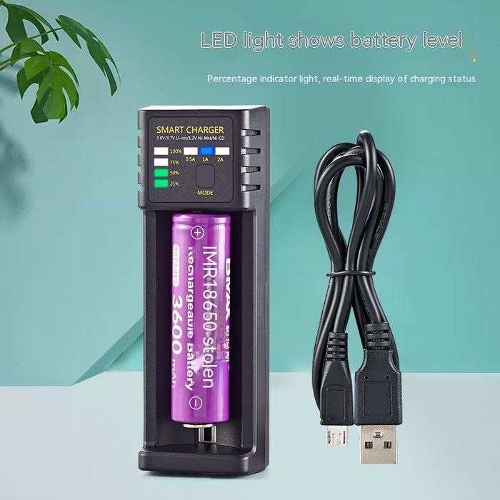 18650 rechargeable battery cell and charger