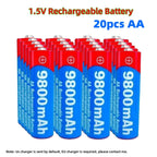 NEW 8800mAh/9800mAh Rechargeable Battery AA/AAA  Alkalinity Battery 1.5V AA/AAA Battery for Clocks Mice Computers Toys So on