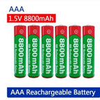 NEW 8800mAh/9800mAh Rechargeable Battery AA/AAA  Alkalinity Battery 1.5V AA/AAA Battery for Clocks Mice Computers Toys So on