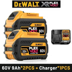 DEWALT 9.0AH, 20V maximum 60V maximum lithium-ion battery, suitable for DCB204, DCB205, DCB206, DCB609, DCB184, DCB200 DeWalt