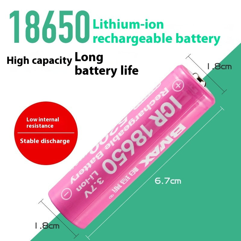 18650 Lithium Battery 37V Power Torch